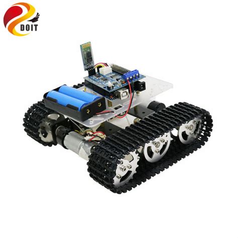 Mini T100 Handlebluetoothwifi Rc Control Robot Tank Chassis Car Kit
