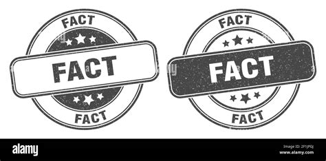 Fact Stamp Fact Sign Round Grunge Label Stock Vector Image And Art Alamy