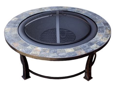 Az Patio Heaters Wood Burning Fire Pit With Round Slate Table 1 Ralphs