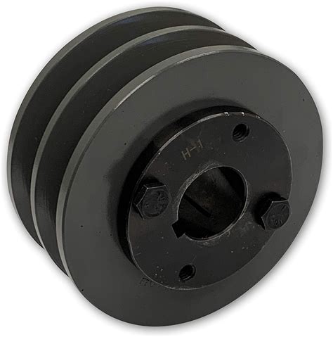 Double Groove 375 Cast Iron Electric Motor H Pulley