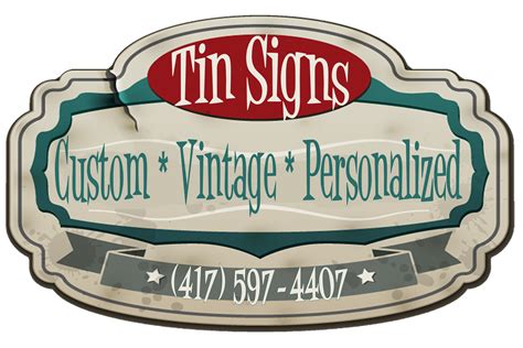 Custom Tin Signs Vintage Tin Signs Retro Tin Signs