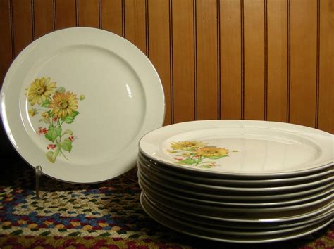 Vintage Daisy Dinner Plates