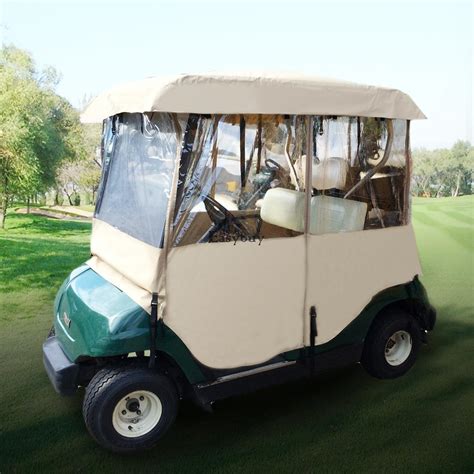 New Golf Cart Rain Cover Enclosure for Club Car 2 Person Yamaha