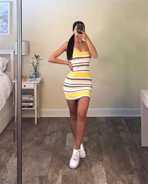 Outfit Goals Outfit Inspo Dress Up Bodycon Dress Dress With Sneakers Ootd Fashion Outfit