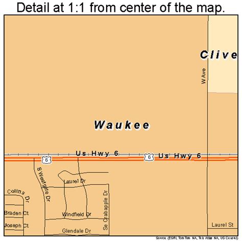 Waukee Iowa Street Map 1982695