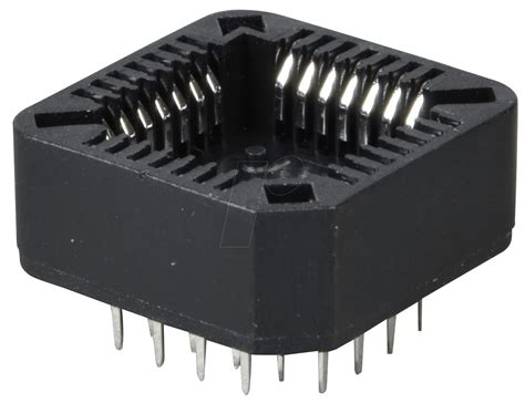 Plcc 28 Ic Socket 28 Pin Plcc At Reichelt Elektronik