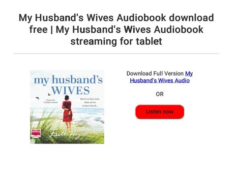 My Husbands Wives Audiobook Download Free My Husbands Wives