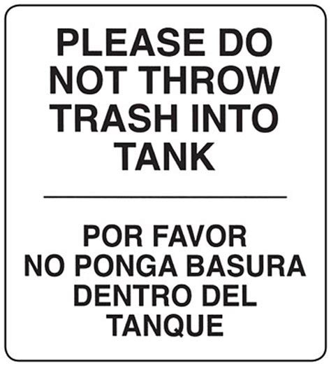 Trash Sign Toico Industries