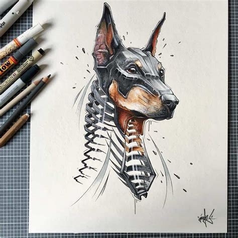 Slice Art Par Lartiste Allemand Jayn Cool Drawings Animal Drawings