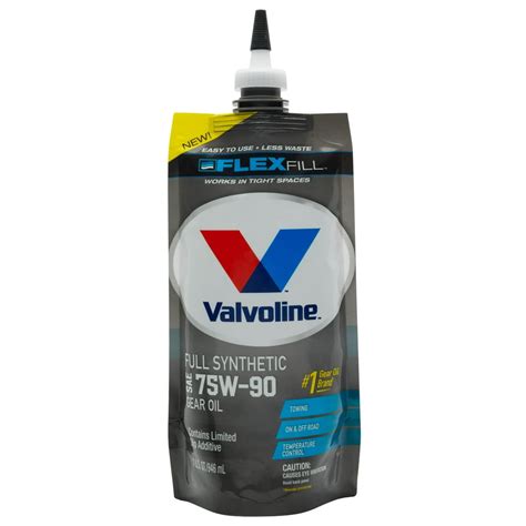 Valvoline Flex Fill Sae 75w 90 Full Synthetic Gear Oil 1 Qt Squeeze