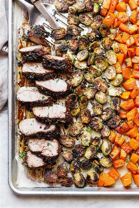 This means the pork will be. Balsamic Pork Tenderloin in Oven with Fall Veggies ...