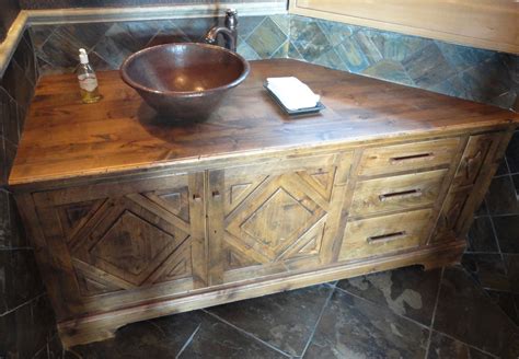 Hand Made Rustic Vanity By Chatsworth Furniture Co
