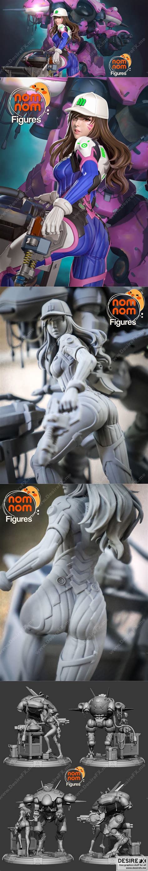 Desire Fx 3d Models Dva From Overwatch 3d Print Model Stl