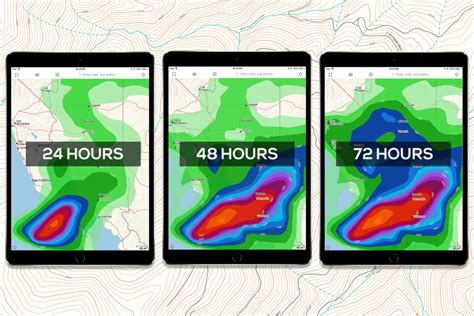 24 And 72 Hour Weather Forecast Overlays Now Available Gaia Gps