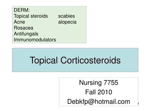 Ppt Topical Corticosteroids Powerpoint Presentation Free Download