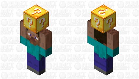 Steve With Lucky Block Minecraft Skin
