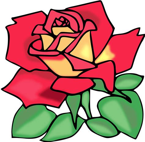 Clipart Red Rose