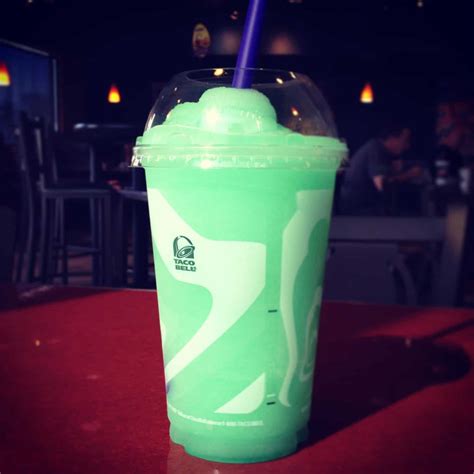 Mountain Dew Baja Blast Freeze 16 Oz From Taco Bell Nurtrition And Price