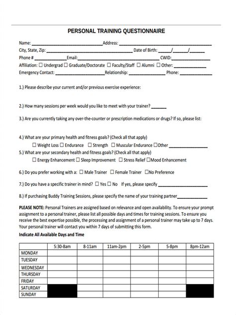 Free Sample Questionnaire Forms In Pdf Word Excel Hot Sex Picture
