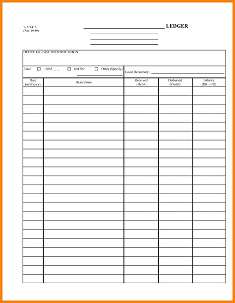 The general ledger reflects a permanent summary of all your supporting journals, such as the sales and cash receipts journal and the cash disbursements journal. 5+ free printable ledger pages - Ledger Review