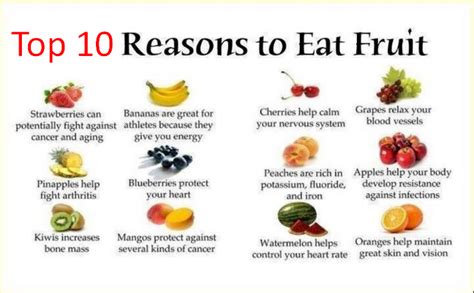 Top 10 Reasons To Eat More Fruits And Vegetables
