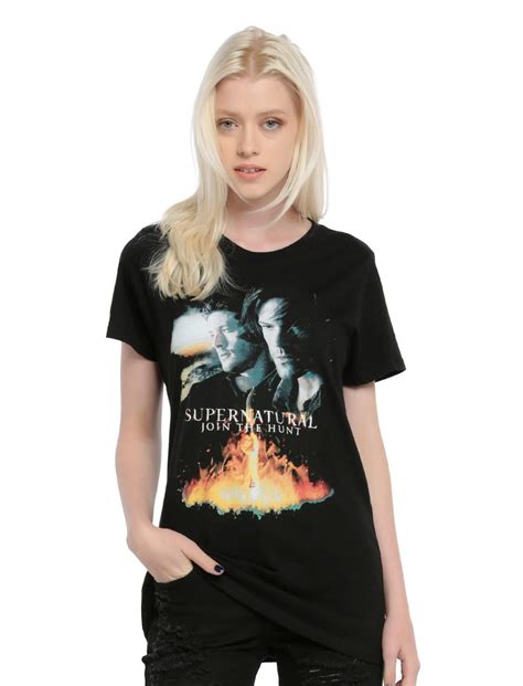 Supernatural Fire Portrait Girls T Shirt Hot Topic