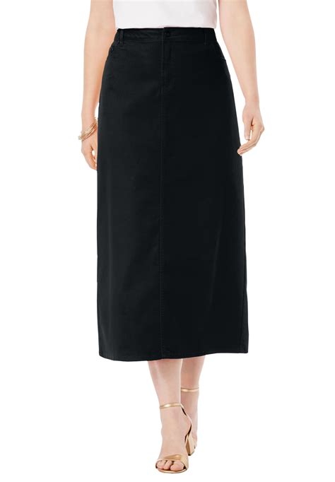 Jessica London Womens Plus Size True Fit Denim Skirt Skirt