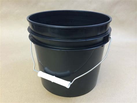 Black Plastic Buckets Yankee Containers Drums Pails Cans Bottles