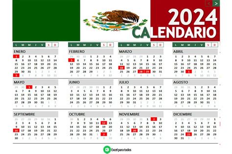 Calendario 2024 En México Puentes Y Descansos