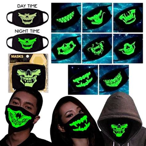 Wholesale Glow In The Dark Face Masks Sku 2359219 Dollardays