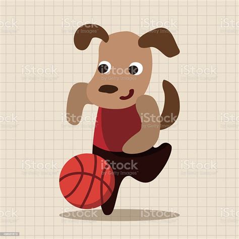 Sport Animal Dog Cartoon Elements Vector Stock Illustration Download
