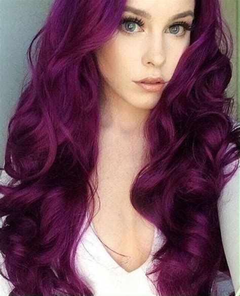 22 Purple Body Wavy Curly Lace Front Wig New Etsy Wine Hair Color