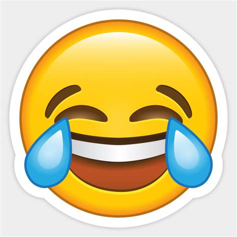 Laughing Cryingtears Of Joy Emoji Emoji Sticker