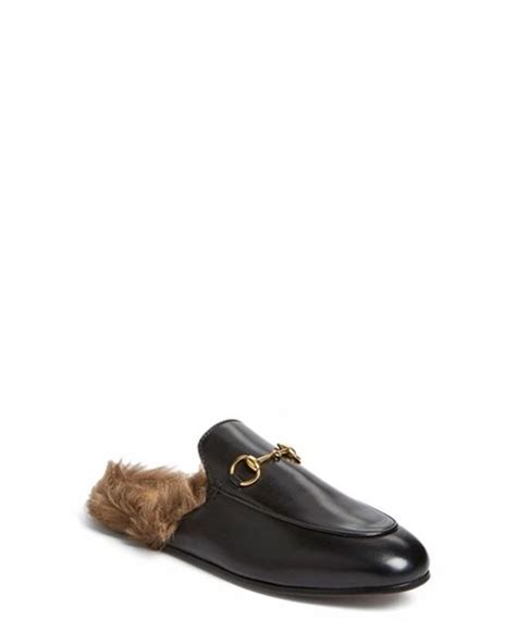 Gucci Princetown Slip On Loafer In Black Black Natural Leather Lyst