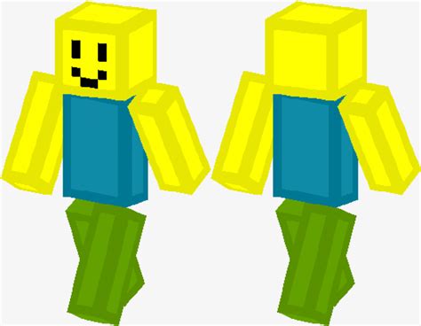Minecraft Roblox Noob Skin Template