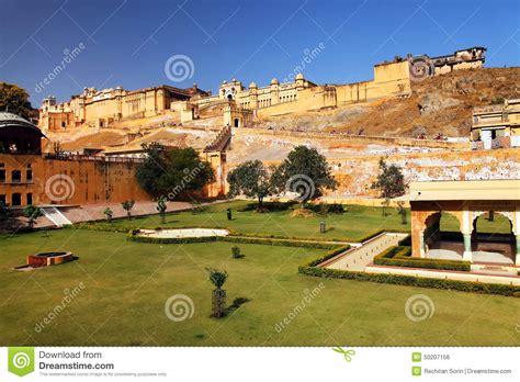 Amber Fort In Jaipur Stock Photo Image Of Rajput Asia 50207156