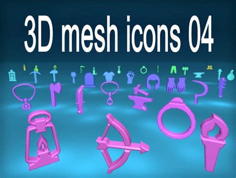 3d Mesh Icons 04 Model