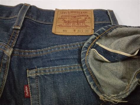 Vintage Vintage Levis Xx Big E Jeans Selvedge Stamp Button