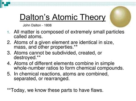 What Is Daltons Atomic Theory Kwikkool
