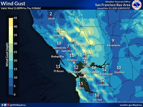 Nws Bay Area On Twitter Heads Up Another Burst Of Offshore Flow