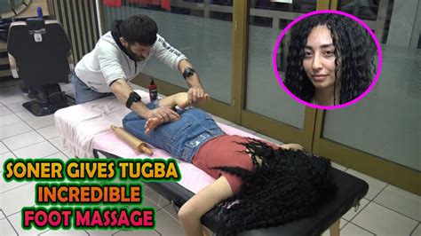 Soner Gives TuĞba Incredible Foot Massage And Female Foot Crack And Leg Underfoot Rolling Pin