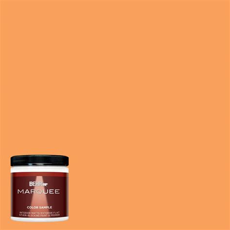 The key to burnt orange is to mix carefully. BEHR MARQUEE 8 oz. #T15-10 Clarified Orange Interior/Exterior Flat/Matte Paint Sample-MQ30316 ...