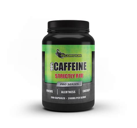 Scorpion 100 Caffeine 200 Capsules Scorpion Supplements