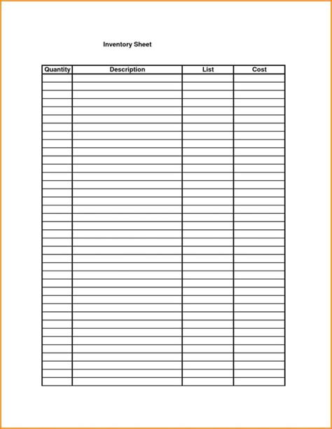 Printable Blank Spreadsheet With Lines — Db