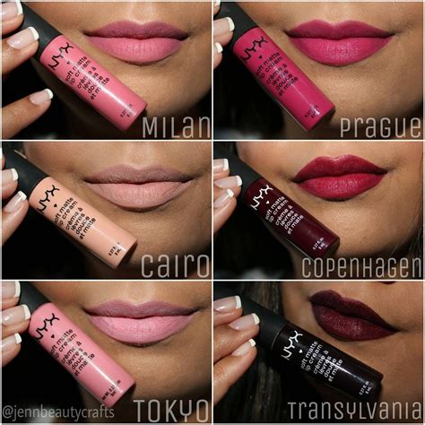 Ig Jennbeautycrafts “•nyx Soft Matte Lip Cream Swatches Of The Colors