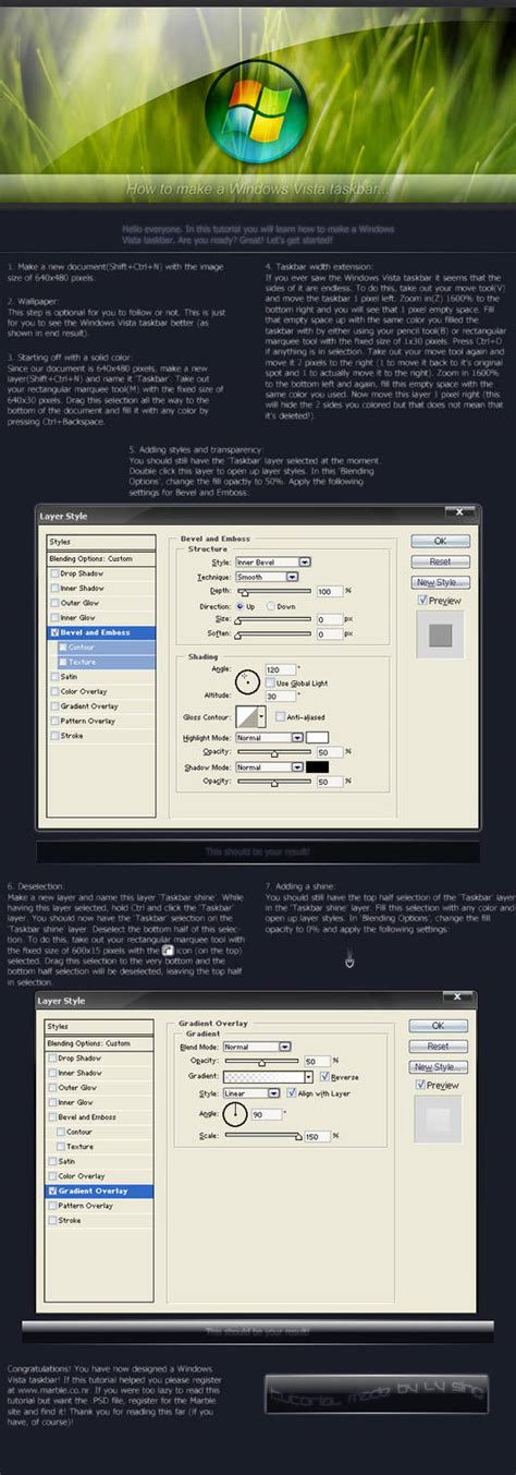Windows Vista Taskbar Tutorial By Lyx91 On Deviantart