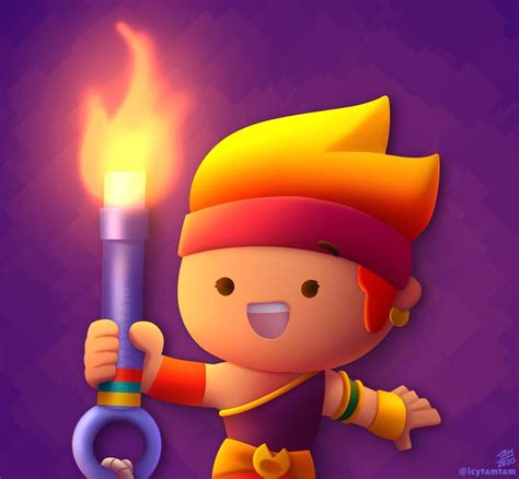 Amber has always been a firebug. Amber Brawl Stars. The best images and arts | WONDER DAY