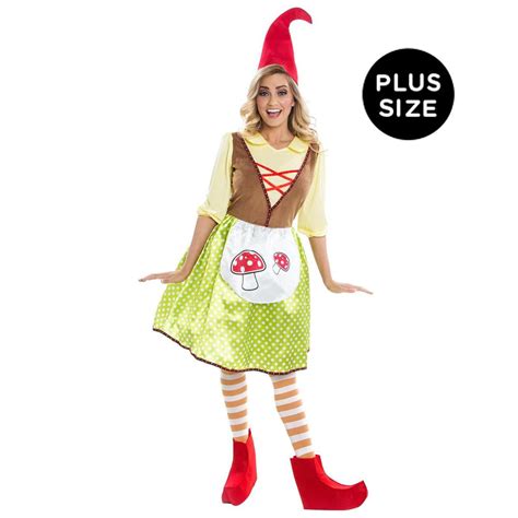 Ms Gnome Adult Costume Plus Thepartyworks