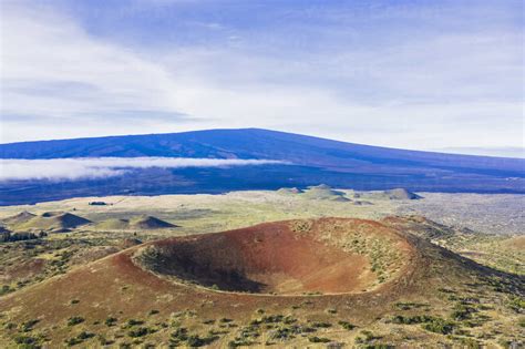 Usa Hawaii Big Island Extinct Volcano At Mauna Kea State Park Stock