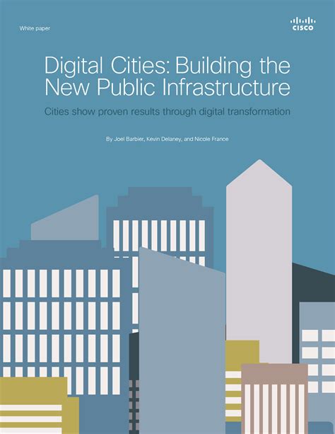 Digital Cities Building The New Public Infrastructure